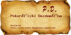 Pokoráczki Dezdemóna névjegykártya